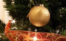 ribbons christmas new year merry christmas happy new year ornaments christmas gift christmas globes Wallpaper